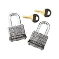 thumbnail image 1 of Master Lock 1-9/16in (40mm) Wide Rust-Oleum® Certified Laminated Steel Pin Tumbler Padlock; 2-Pack, 1 of 7