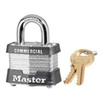Master Lock 3KA 0895 Keyed Padlock 1-9/16 in W x 1-1/2 in H Body 3/4 in H Shackle Steel