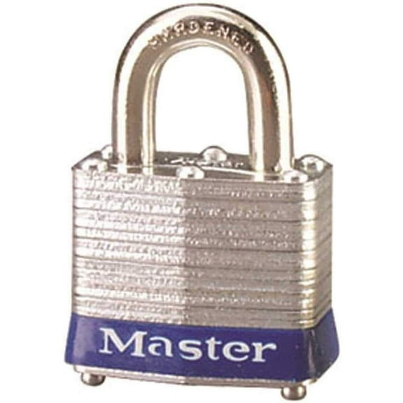 Master Lock Padlock 3UPLF Long Shackle Keyed Alike - Laminated, 1-1/2 in