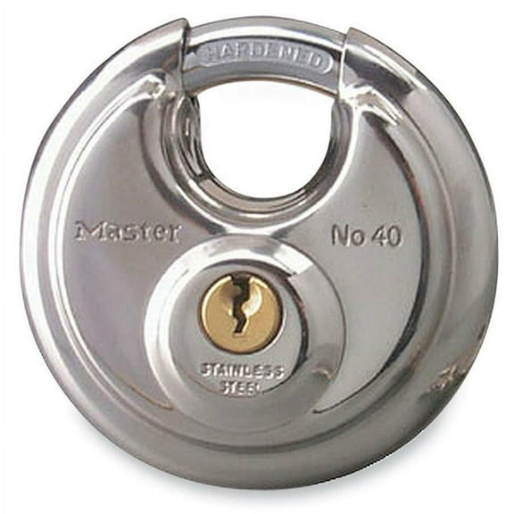 Master Lock 40D Stainless Steel Discus Padlock With Key