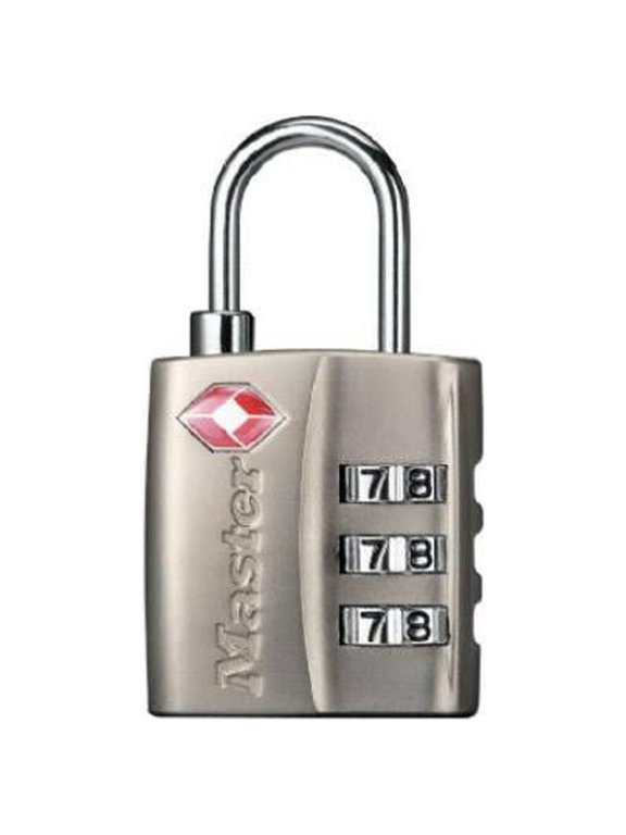 4680DNKL Combination Luggage Lock, TSA-Approved, Resettable - Quantity 4 Home & Garage Storage, Stackable Design