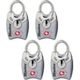 Master Lock 4689Q TSA Approved Luggage Lock, 4 Pack, Colors May Vary