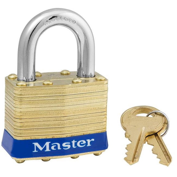 Master Lock 470-2KA-3553 4 Pin Tumbler Padlock Keyed Alike Laminated B