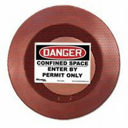 Master Lock 470-S201CSL Lock Non-Lockable Confined Space Covers, 28-34 in., Red
