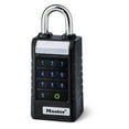 thumbnail image 1 of Master Lock 5039554 5.43 x 1.71 x 2.43 in. Pro Series Metal Single Locking Bluetooth Padlock, Black, 1 of 5