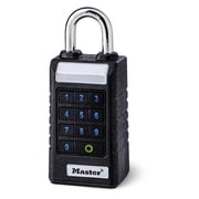 Master Lock 5039554 5.43 x 1.71 x 2.43 in. Pro Series Metal Single Locking Bluetooth Padlock, Black