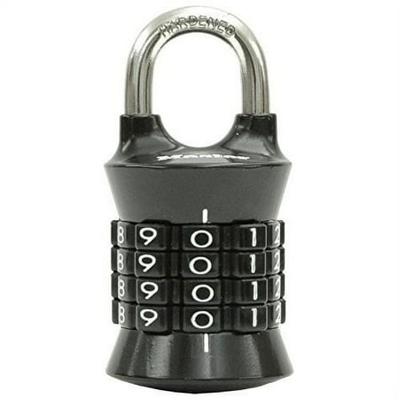 Master Lock 1535D 15/16 in Shackle Length, Metal Smooth Combination Padlock 1 Piece 1 Pack