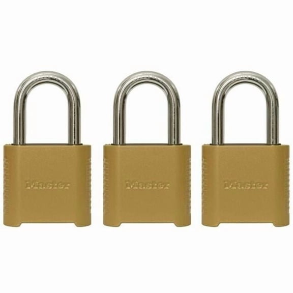 Master Lock 3.32 in. H X 2 in. W X 1.5 in. L Die-Cast Zinc 4-Digit Combination Combination Padlock