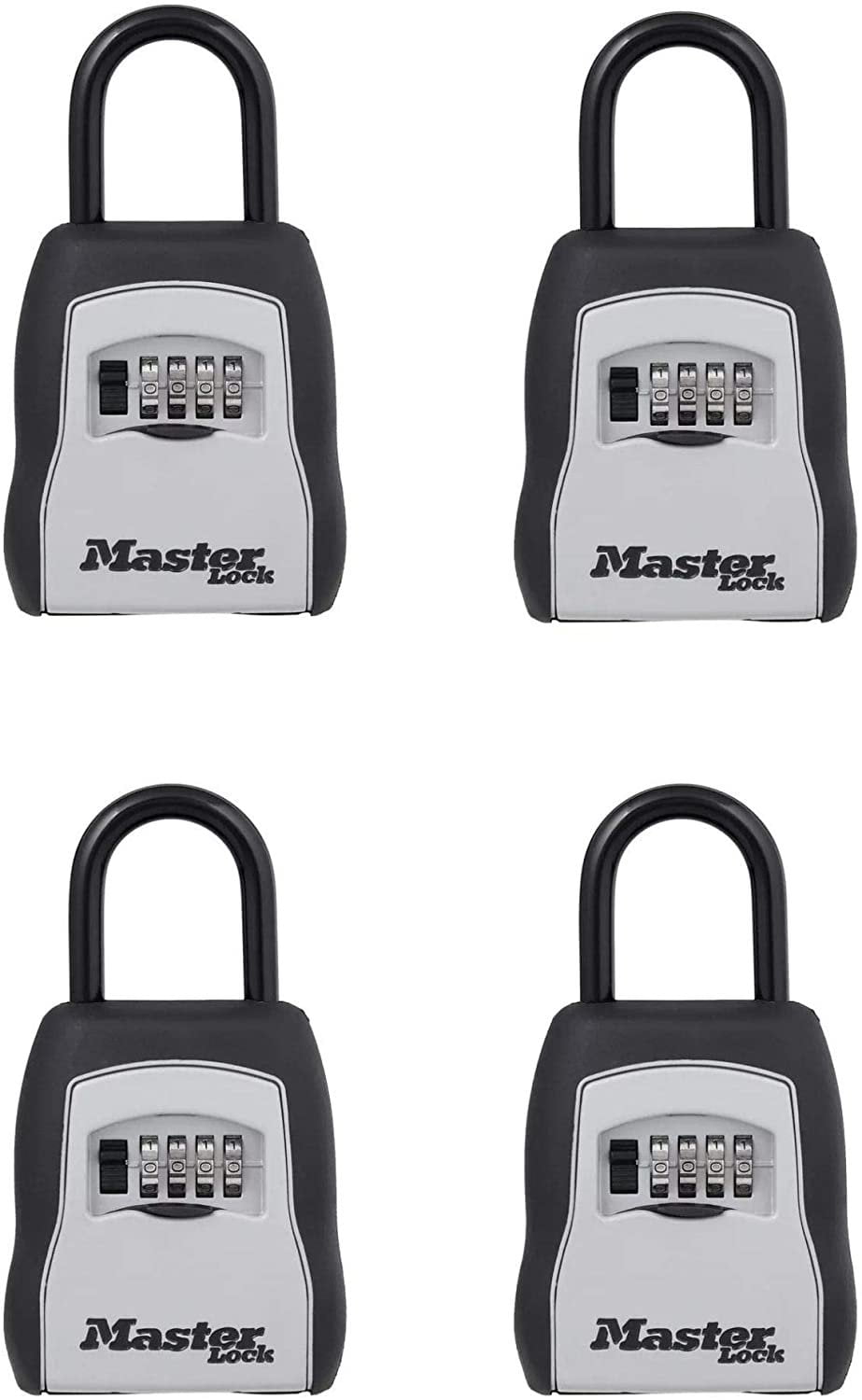 Master Lock 5400d Set Your Own Combination Portable Lock Box 5 Key Capacity Black 4 Pack 2960