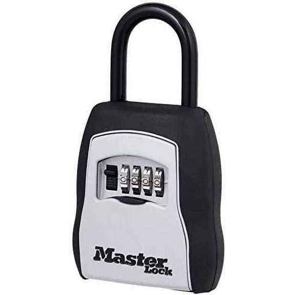 Master Lock 5400D Set Your Own Combination Portable Lock Box, 5 Key Capacity, Black Pack of 2