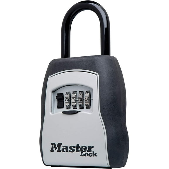Master Lock 5400D Set Your Own Combination Portable Lock Box, 5 Key Capacity, Black