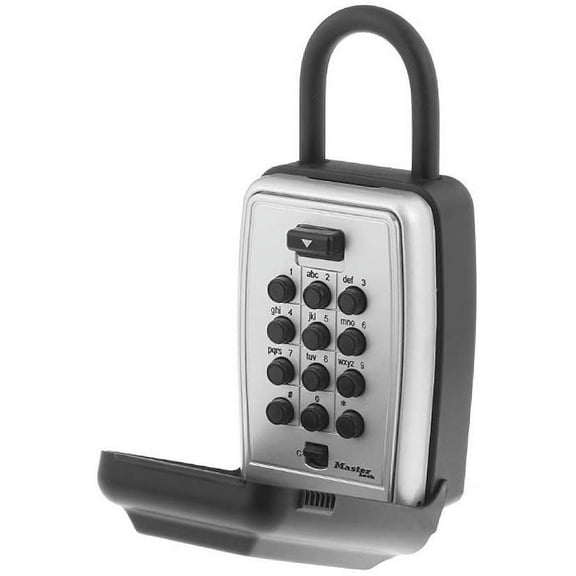 Master Lock Portable Push Button Lock Box 5422D - Combination Lock, Durable - Black