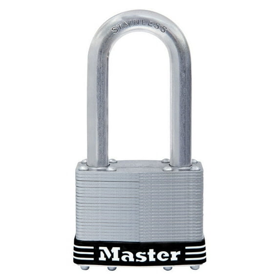 Master Lock 7.3" H x 2.5" W Stainless Steel 5-Pin Cylinder Padlock 1 pk Keyed Alike