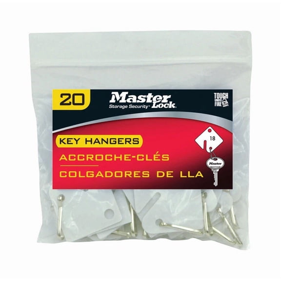Master Lock 7117D Snap Hook Plastic Key Tags For Cabinets & Boards