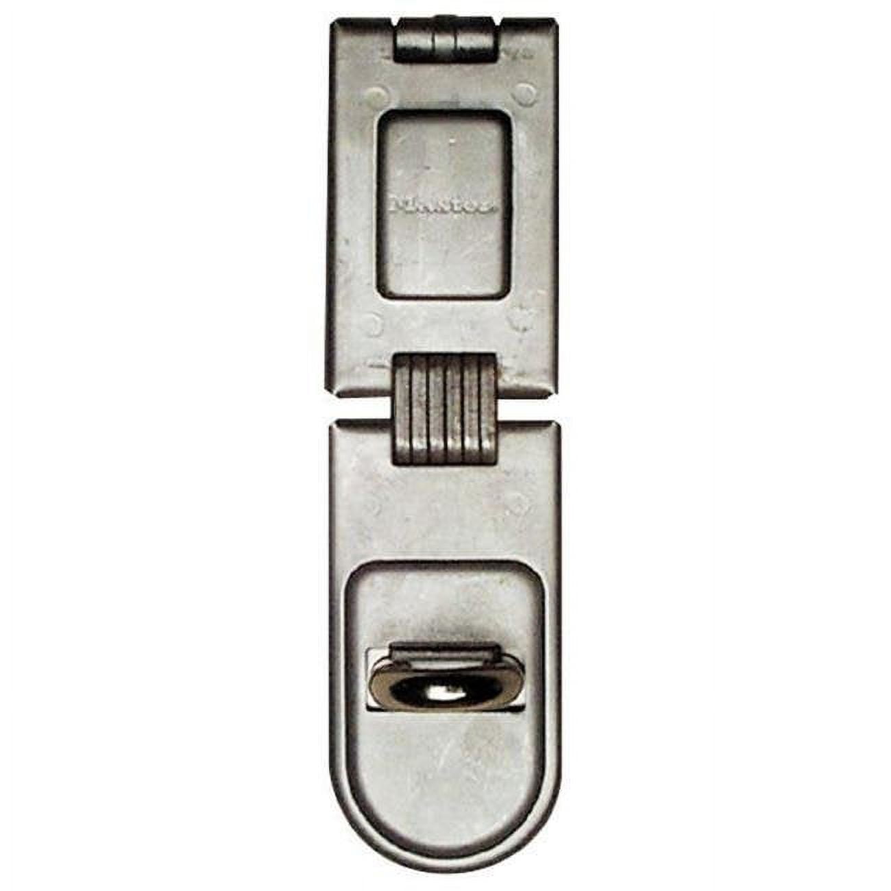 6-1/4 Inch Silver Zinc Plated Steel Fixed Staple Hasp