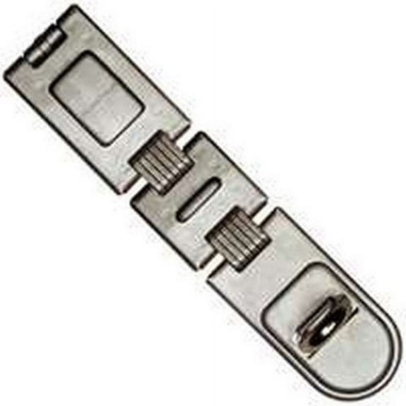 Master Lock Double Hinge Security Hasp 722DPF - Zinc Finish - 7-3/4 In, Silver