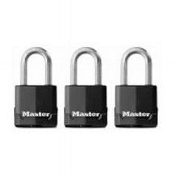 Master Lock 809184 1-0.75 in. Covered All-Weather Key Alike Padlock - Pack of 3