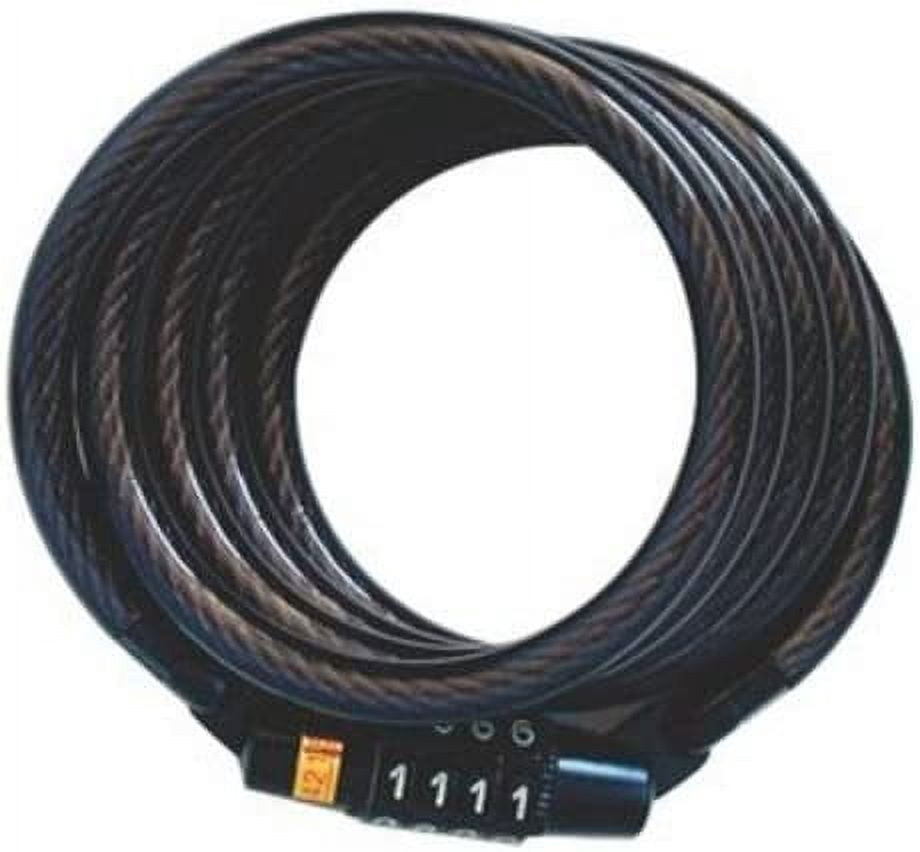 Master Lock Self Coiling Cable Lock - Combination, 4 Ft x 5/16 In - Pack of 5 — Home & Garage Storage, Stackable Design