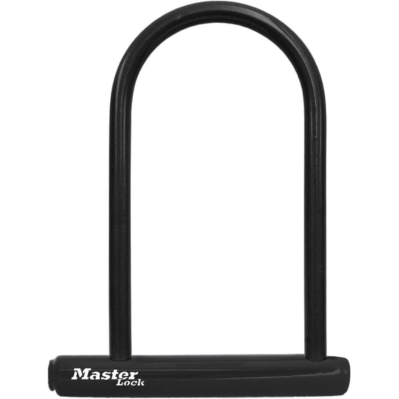 Master Lock 8170D, 6-1/8 inch Wide U-Lock with 8" Shackle, Black