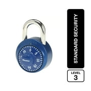 Master Lock Padlock 1530DCM Dial Combination Lock, 1-7/8 in. Wide, Assorted Colors