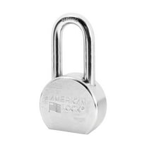 Master Lock American Lock 2-7/32" H x 1-1/8" W x 2-1/2" L Steel Ball Bearing Locking Padlock