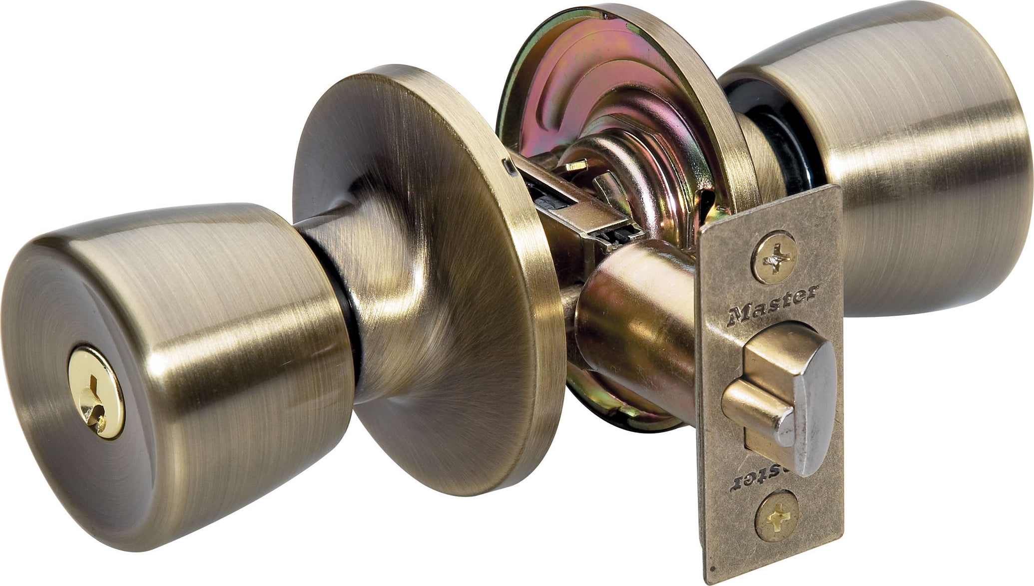 Master Lock Polished Brass Tulip Keyed Entry Door Lock TUO0103