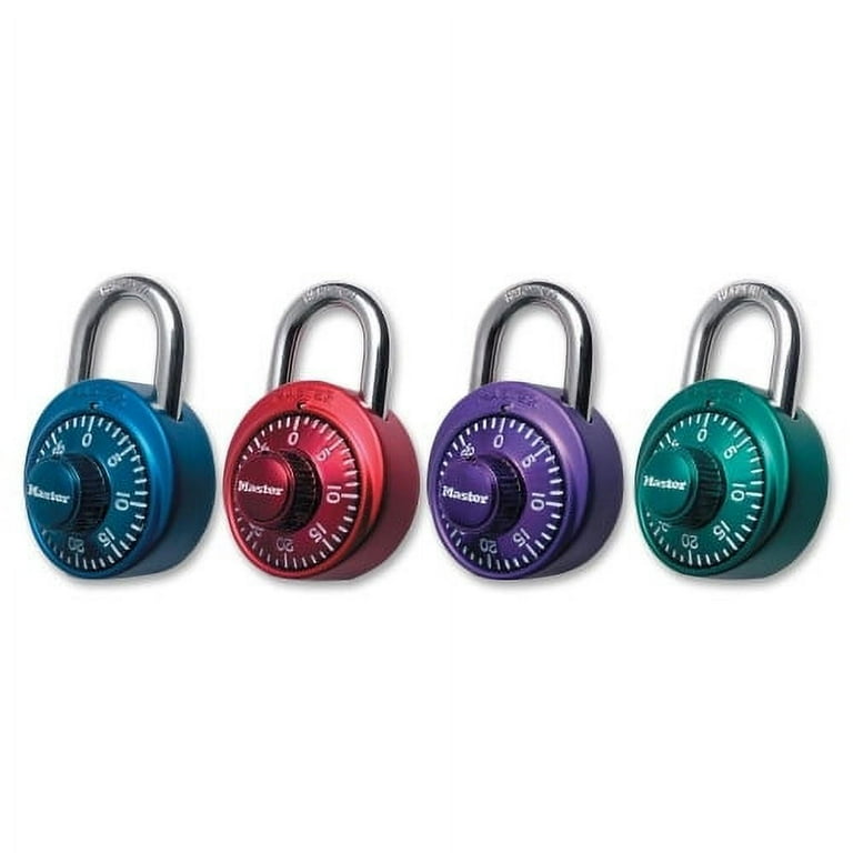 Master Lock Assorted Numeric Combination Locks - 3 Digit - Master Keyed - 0.28 Master Lock Assorted Numeric Combination Locks - 3 Digit - Master Keyed - 0.28