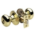 thumbnail image 1 of Master Lock BCO0303 Polished Brass Biscuit Privacy Entry Door Knob, 1 of 2