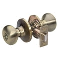 thumbnail image 1 of Master Lock BCO0305 Antique Brass Biscuit Privacy Entry Door Knob, 1 of 3