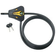 Master Lock Braided Cable Lock Steel Bicycle Locks, Black