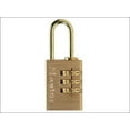 thumbnail image 1 of Master Lock - Brass Finish 20mm 3-Digit Combination Padlock, 1 of 1
