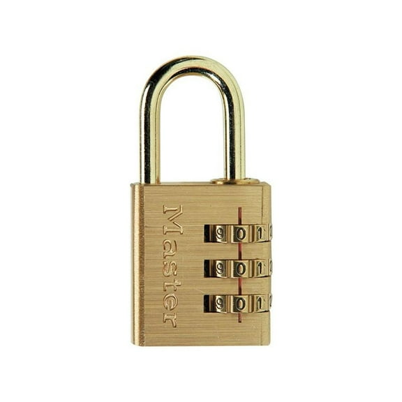 Master Lock Brass Finish Combination Padlock