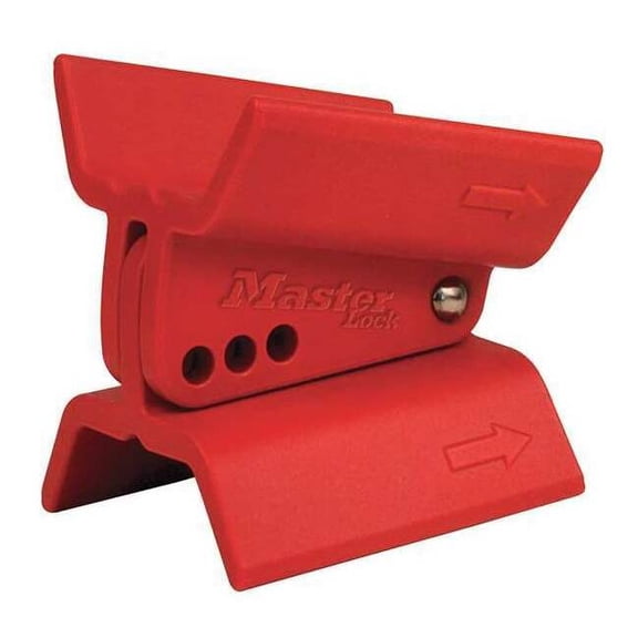 Master Lock Butterfly Valve Lockout,Universal,Red S3920