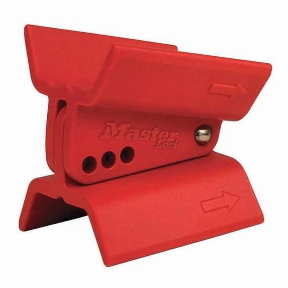 Master Lock Butterfly Valve Lockout,Universal,Red S3920
