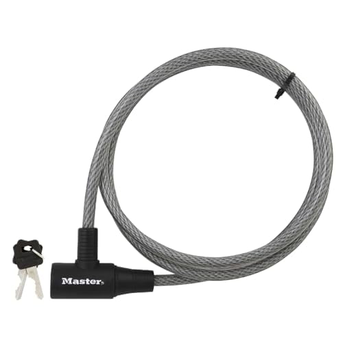 Master Lock Cable Lock, Keyed Bike Lock, 6 ft. Long, 8154DPF