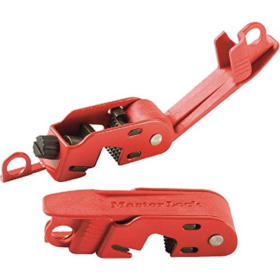 Master Lock Circuit Breaker Lockout,Red,Steel 493B