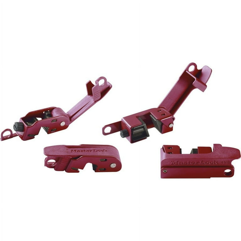 Master Lock Circuit Breaker Lockout Set - For Circuit Breaker - Red Master Lock Circuit Breaker Lockout Set - For Circuit Breaker - Red
