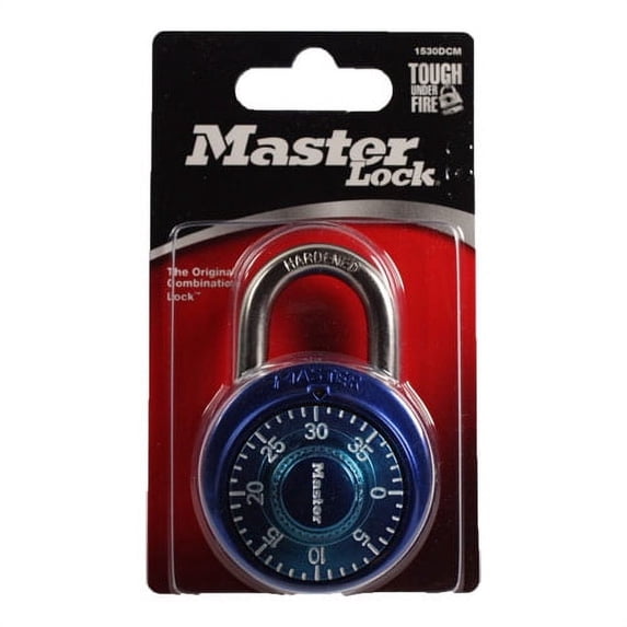 Master Lock Combination Lock (Assorted Colors) 1 each (Pack of 18)