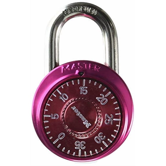 Master Lock Combination Lock (Assorted Colors) 1 each (Pack of 4)