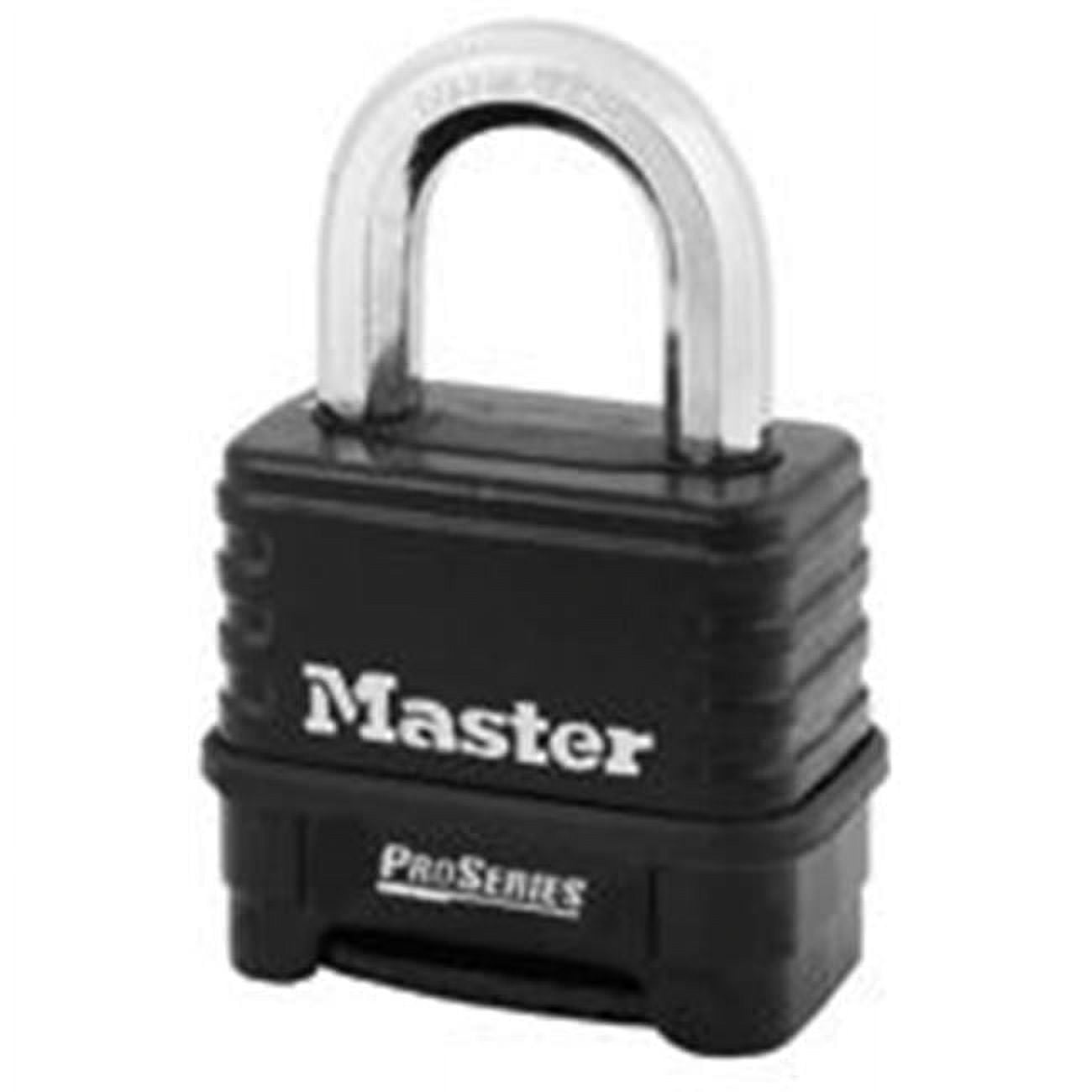 Master Lock Combination Lock, Set Your Own Combination Lock, Indoor and  Outdoor Padlock, Weatherproof Code Lock,Black