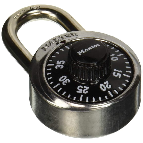 Master Lock Combination Padlock, 3 Number Dialing, Rust Resistant, Steel (1500D)