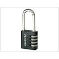 thumbnail image 1 of Master Lock Combination Padlock Aluminium Black 40 mm 7640EURDBLKLH, 1 of 1