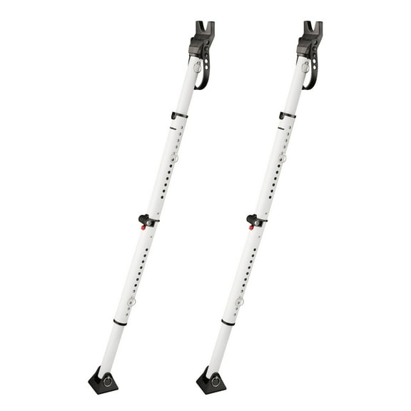 Master Lock Compact Folding Security Bar Door Stopper, Adjustable for Hinged and Sliding Doors, 2 pack