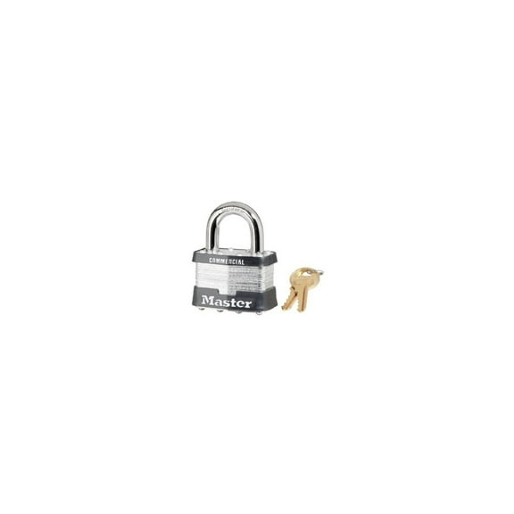 Master Lock 1KA 2006 Laminated Steel Padlock, No.1 1-3/4 in. Body KA2006 Silver
