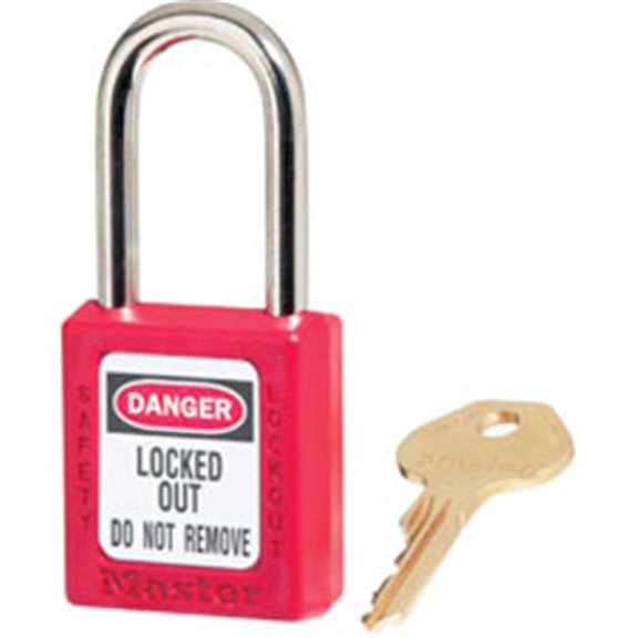 Master Lock Danger Red Safety Padlock, Red