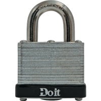 Master Lock Do it 1-1/2 In. W. Laminated Steel Keyed Padlock With 3/4 In. Shackle Clearance - Pack of 6 Value Multipack