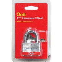 Master Lock Do it 1-1/2 In. W. Warded Steel Padlock, Case of 2