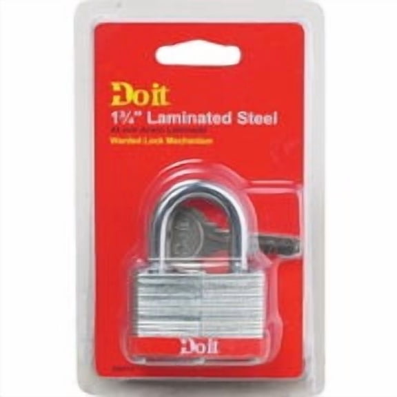 Master Lock Do it 1-3/4 In. W. Warded Steel Padlock - Pack of 6 Bulk Household Pack