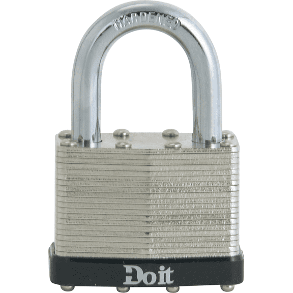 Master Lock Do it Laminated Steel Padlock - Pack of 18 Residential Use, Standard Application