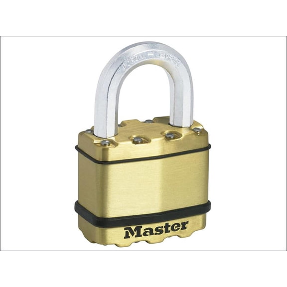 Master Lock - Excell Brass Finish 50mm Padlock 4-Pin